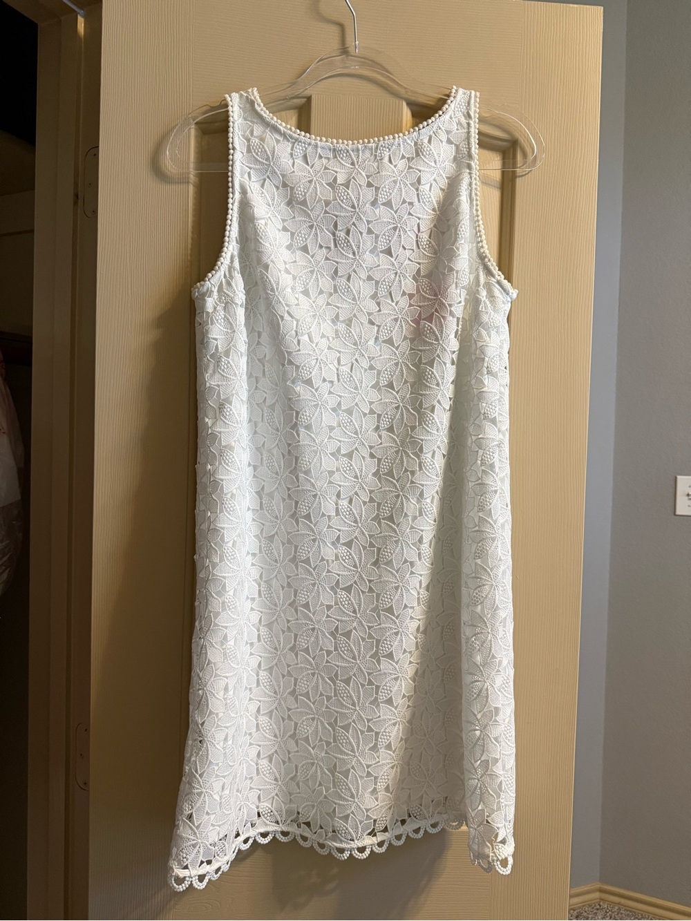 kate spade White Floral Lace Sleeveless Mini Dress